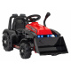 Traktor Buldozer G320 pro nejmenší děti Červený + Pohyblivá lžíce + Melodie + Klakson + LED světla