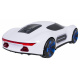 Vozidlo s funkcí kouře ovládané dálkovým ovladačem a hodinkami Bílé