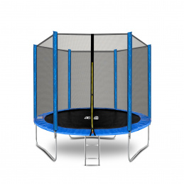 Aga SPORT TOP Trampolína 250 cm Modrá + ochranná síť + žebřík