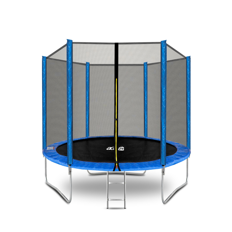 Aga SPORT TOP Trampolína 250 cm Modrá + ochranná síť + žebřík