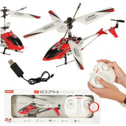 RC vrtulník SYMA S107H  2,4GHz RTF červený 2DZ041