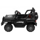 Dětské terénní auto Full Time 4WD Černá + 4x4 + dálkové ovládání + LED audio + úložný prostor