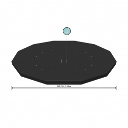 370cm kryt pro 360-366cm/12FT BESTWAY regál a panelový bazén