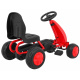První šlapací motokára pro nejmenší Red + Řetězový pohon + Kola s gumou