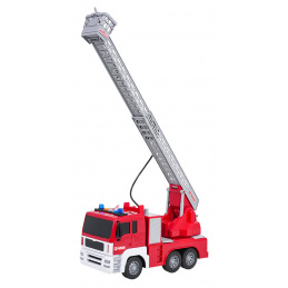 Hasičské auto s funkcí světel a zvuku 1:28