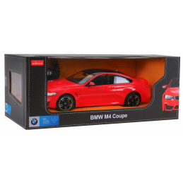 BMW M4 Coupe červené RASTAR model 1:14 Auto na dálkové ovládání + 2,4 GHz dálkové ovládání