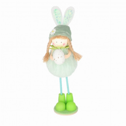 Dekorace k postavení velikonoční látková holčička