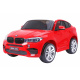 BMW X6M XXL pro 2 děti Červená + Dálkové ovládání + Eco kůže + Bezpečnostní pásy + Pomalý rozjezd + MP3 USB + LED