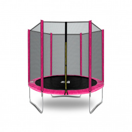 Aga SPORT TOP Trampolína 180 cm Růžová + ochranná síť