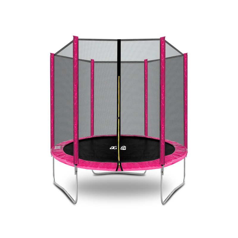 Aga SPORT TOP Trampolína 180 cm Růžová + ochranná síť