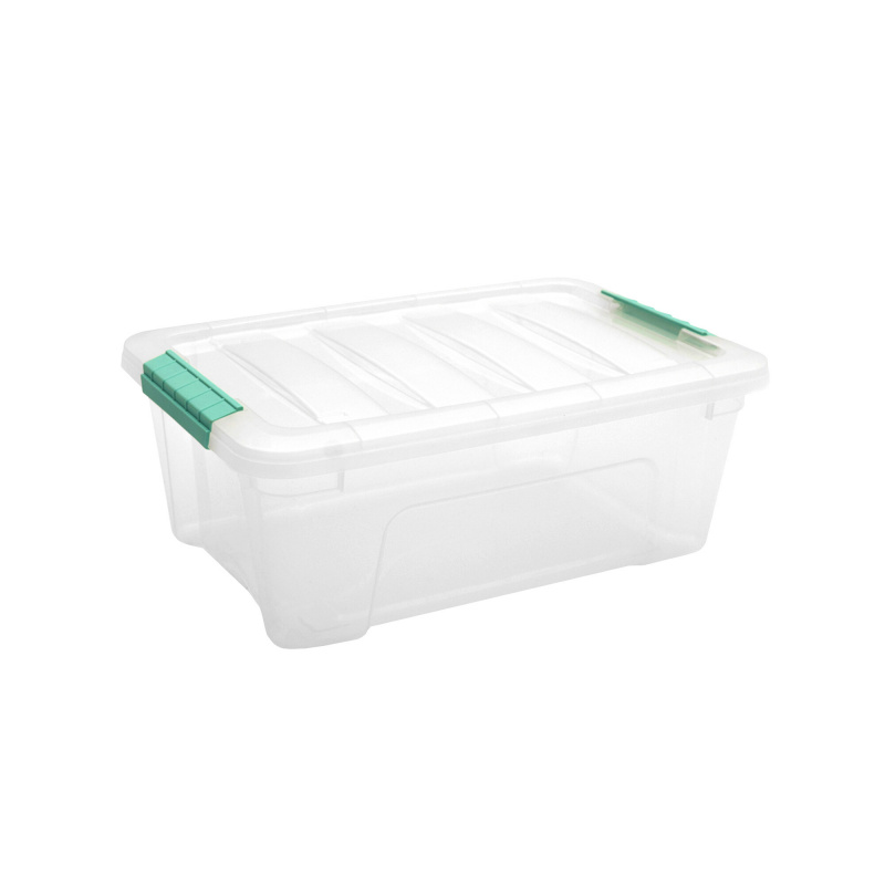 Doloni Úložný box s víkem 42x27x16 Transparentní