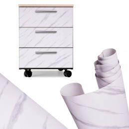 Aga Samolepicí fólie v roli Dýha Bílý mramor - jazz 1,22x50m