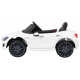 Maserati Ghibli baterie pro děti Bílá + Dálkové ovládání + Pomalý start + EVA + MP3 USB + LED