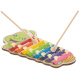 Aga Barevný dřevěný Xylofon pro děti Housenka