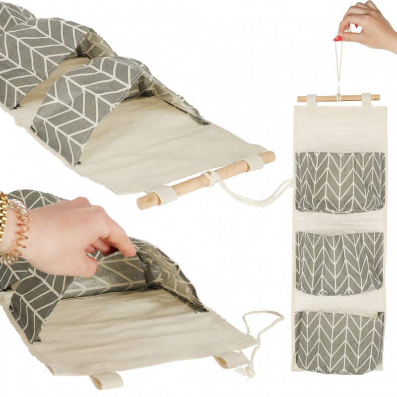 Aga Závěsný Organizér Šedý/Bílý