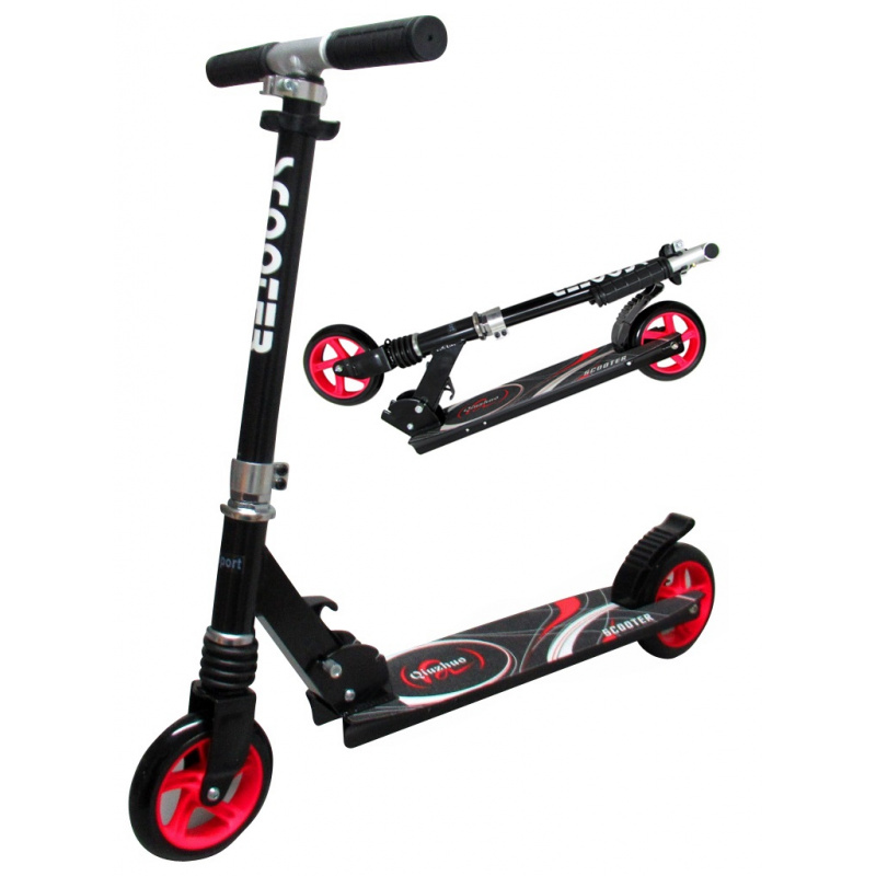 R-Sport Skládací koloběžka H7 Černo-červená