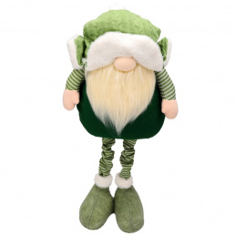 Vánoční skřítek teleskopické nohy ozdoba - 41-66 cm