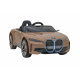 BMW i4 Autíčko na baterie pro děti Zlaté + Pomalý start + EVA + Eko kůže + LED Audio + Dálkové ovládání