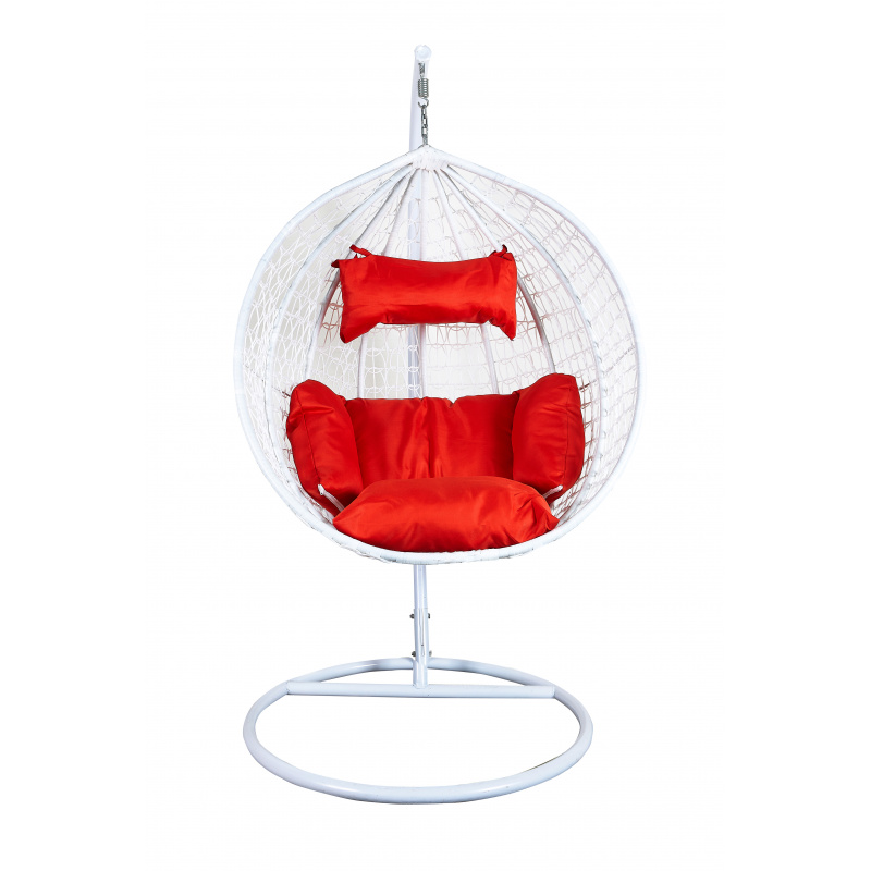 Aga Závěsné křeslo Bílé/Červené 2DAZ171