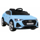 Audi E-Tron Sportback pro děti Modrá + Pilot + pohon 4x4 + pomalý start + rádio MP3 + LED