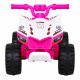 Nejrychlejší bateriová čtyřkolka pro děti Růžová + 25W motor