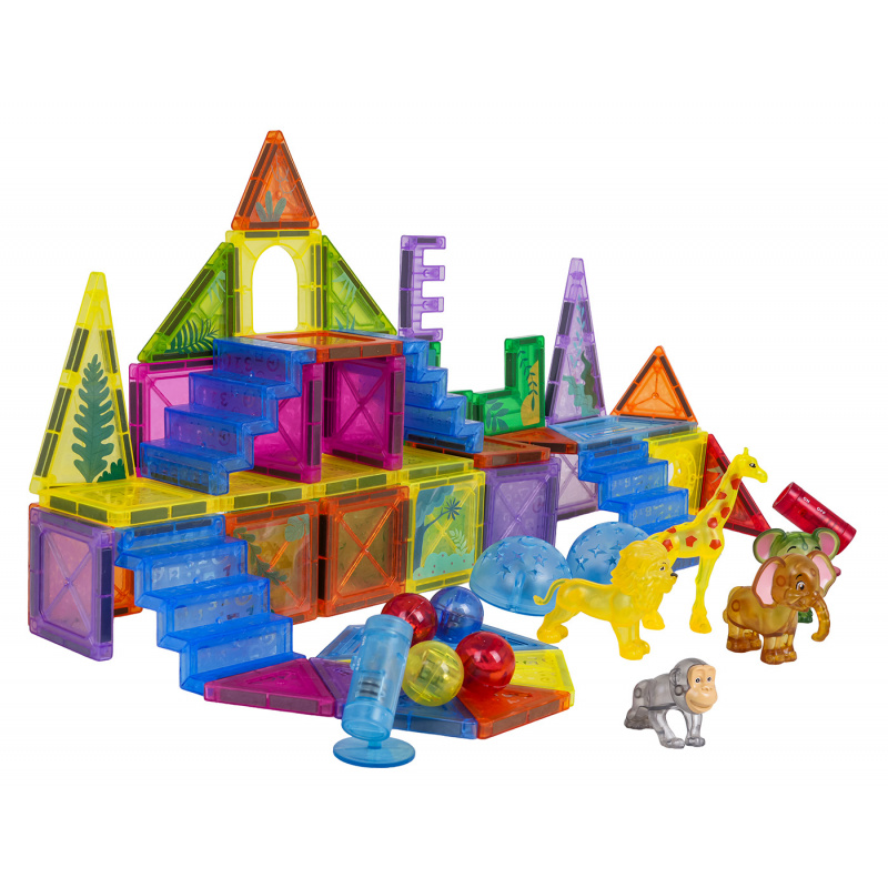 Sada Magnetických Kostek 3D ZOO 64 ks.