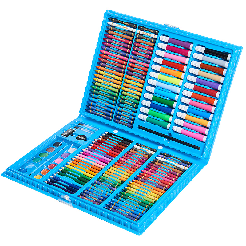 Aga4Kids Malířská sada v kufříku 168 ks Modrá