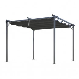 Aga Zahradní altán 3x3 m Šedý