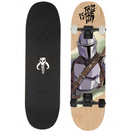 VELKÝ DŘEVĚNÝ SKATEBOARD D100 THE MANDALORIAN