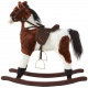 Aga4Kids Houpací koník Tmavě hnědý DZ809