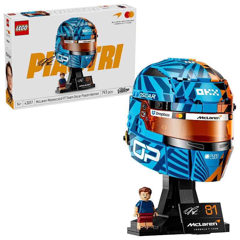 LEGO® Editions 43017 Helma Oscar Piastri z týmu McLaren Mastercard F1®