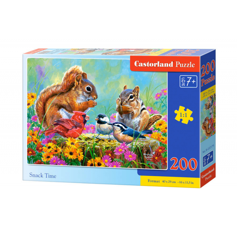 CASTORLAND puzzle 200 dílků - Čas na svačinu