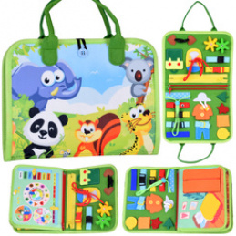 Materiální vzdělávací manipulační knížka Montessori hodiny ZA6022 univerzální