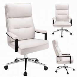 Otočná židle SEGO ekokůže - bílá