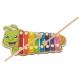 Aga Barevný dřevěný Xylofon pro děti Housenka