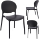 Plastová židle JUSTIN černá