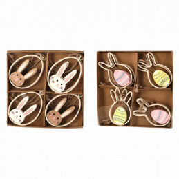 Dřevěná velikonoční dekorace zajíc