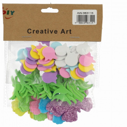 Barevné pěnové velikonoční samolepky