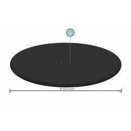 280cm kryt pro bazén Fast Set 244cm/8FT BESTWAY expanse