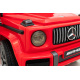 Mercedes AMG G63 pro děti Červený + dálkové ovládání + MP3 LED + pomalý start + EVA + pásy