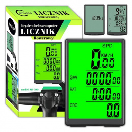 K455F BEZDRÁTOVÝ CYKLOCOMPUTER LCD PRO