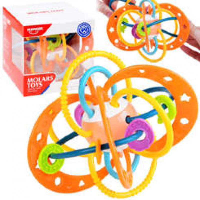 Senzorické kousátko pro batolata chrastítko ZA4308 PO