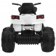 Čtyřkolka ATV 2.4GHz baterie pro děti Bílá + Dálkové ovládání + EVA kolečka + MP3 rádio + Pomalý start