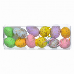 Křepelčí vejce polystyrenové 12 ks. velikonoční