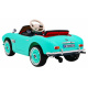 BMW 507 Retro dětské elektrické auto zelené + LED audio + dálkové ovládání + eko kůže + EVA + pomalý start