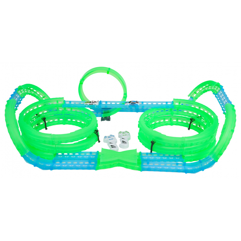 Závodní dráha Svítící ve tmě 83 ks.