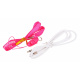 Karaoke mikrofon pro děti 3+ růžový Funkce změny hlasu + světla + MP3