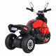 Rychlá turistická motorka na baterie pro děti Červená + Audio + Světla + Eko kůže