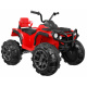 Čtyřkolka ATV 2.4GHz baterie pro děti Červená + Dálkové ovládání + EVA kolečka + MP3 rádio + Pomalý start