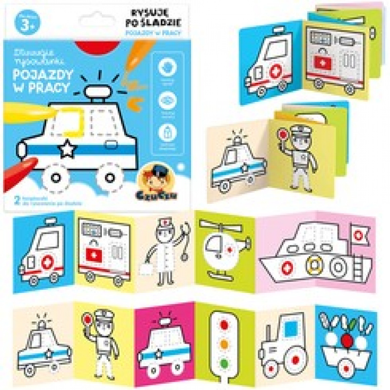 CzuCzu Omalovánky s hádankami Auta ZA4226